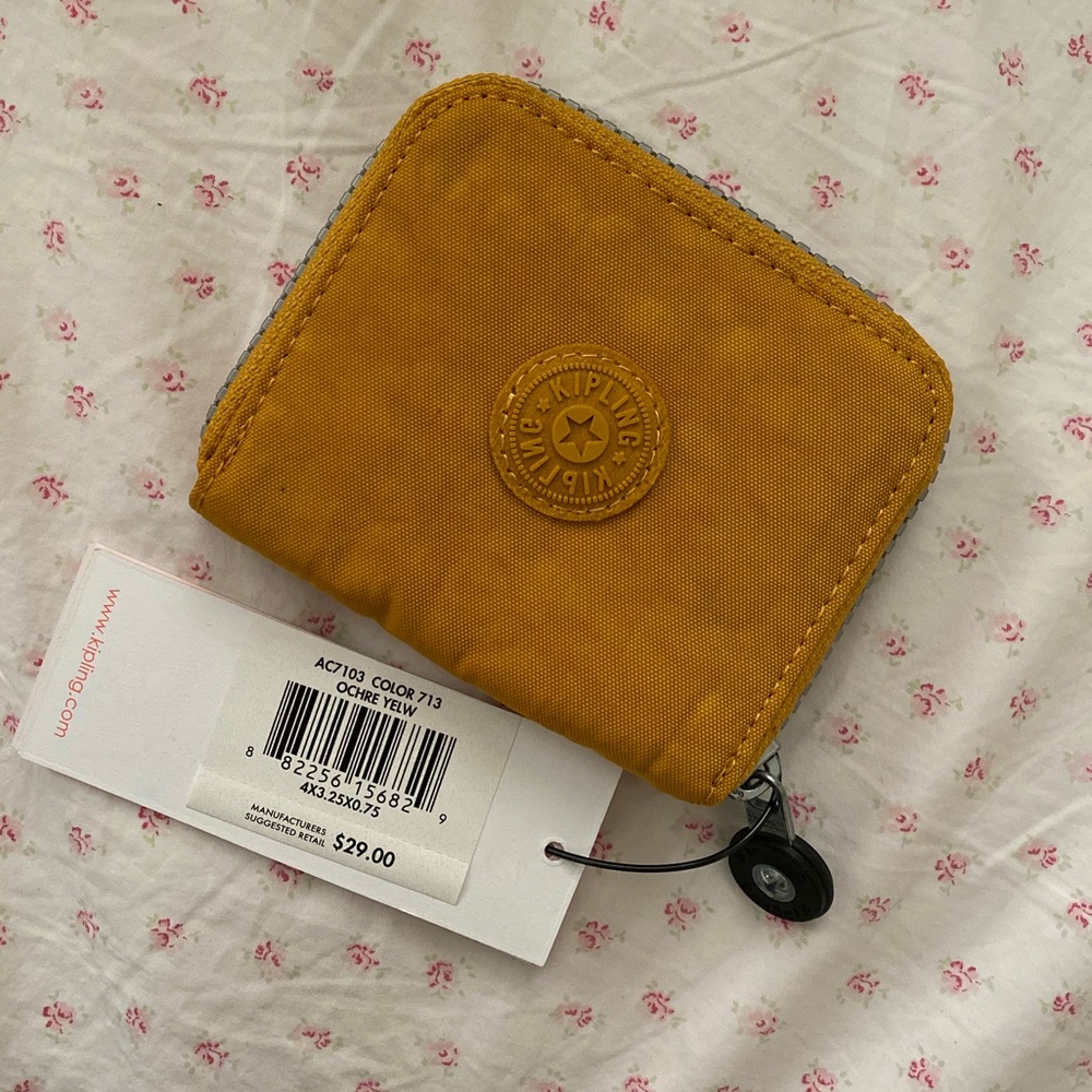 Kipling purse ochre yelw